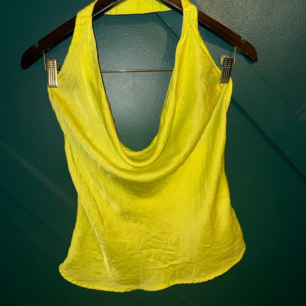 Vibrant Yellow Halter Camisole - Picture 2 of 3